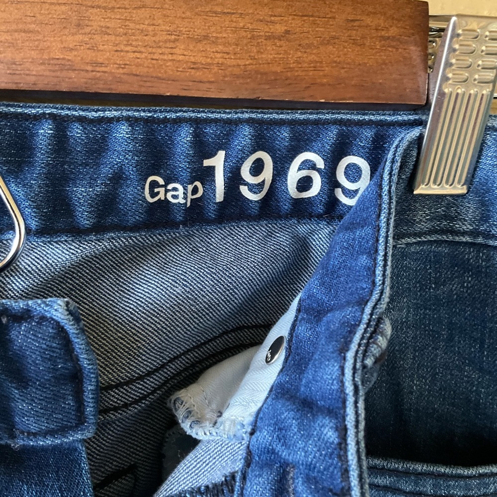 Gap 1969 blue Straight Leg Jeans - Picture 5 of 14